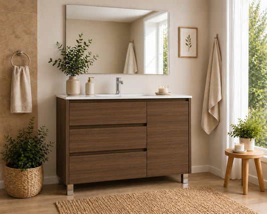 Mueble de baño Volum con lavabo, 3 cajones y puerta