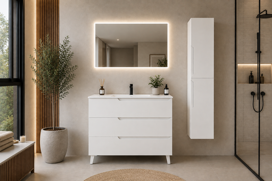 Mueble de baño ELBA lacado mate con lavabo