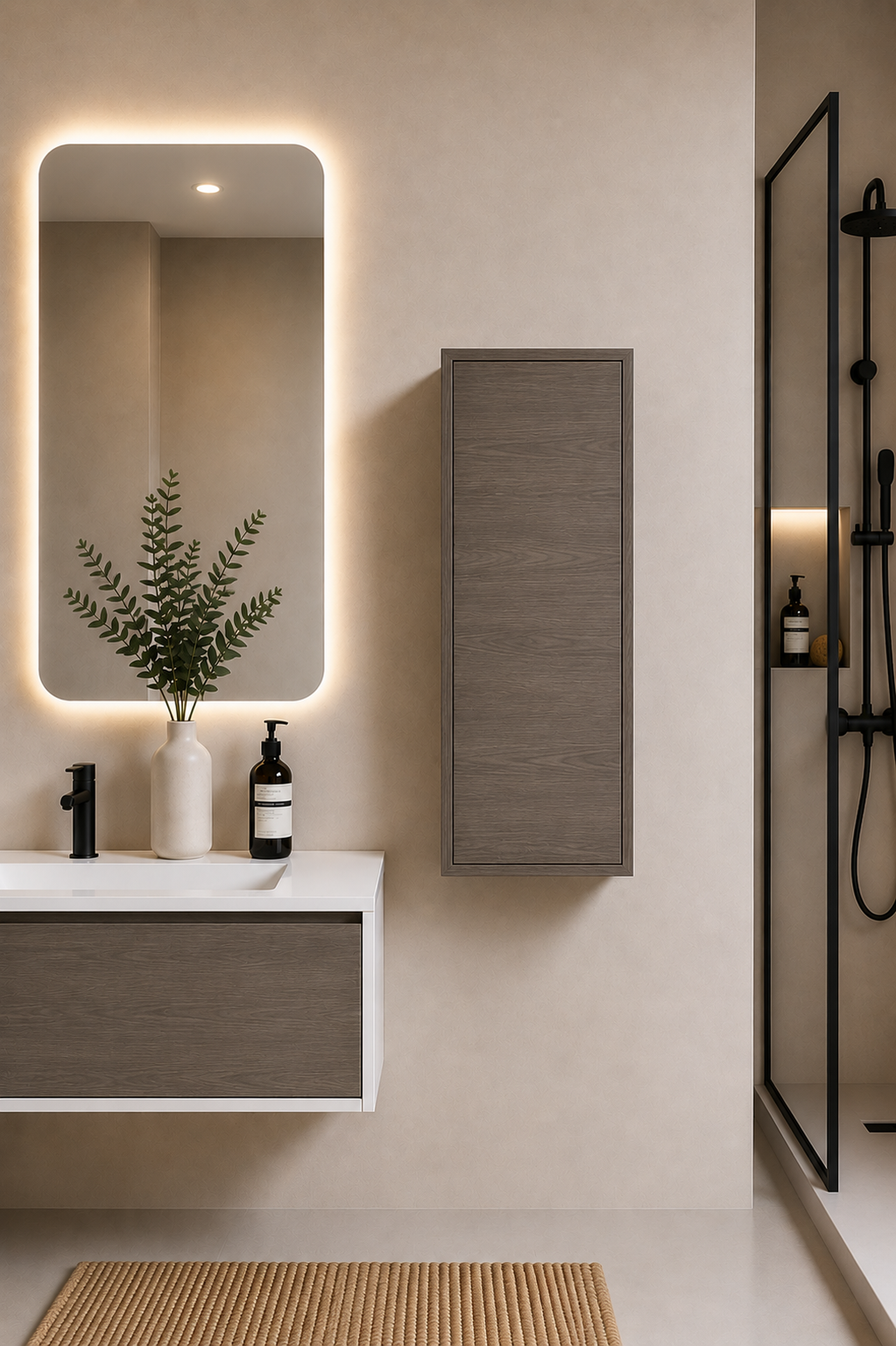 Columna de baño FLORENCIA una puerta 70 cm